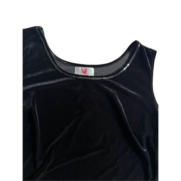 Quacker Factory Sequins  Velour top Size 1X - Picture 5 of 7